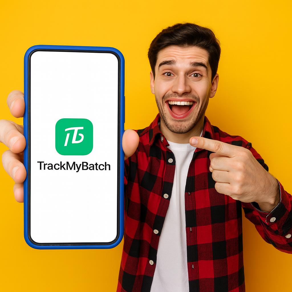 TrackMyBatch dashboard screenshot